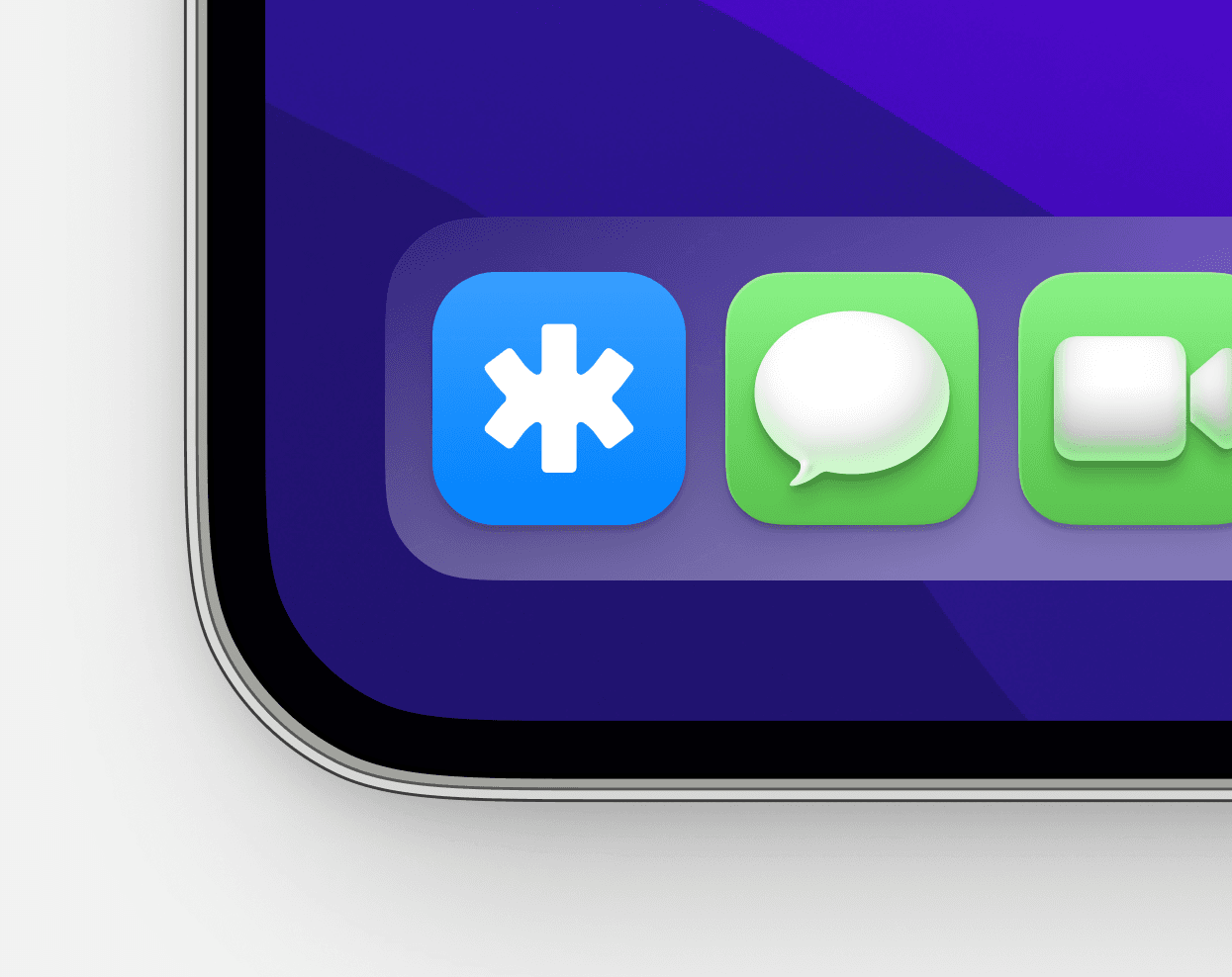 Appdock view inside connectR app