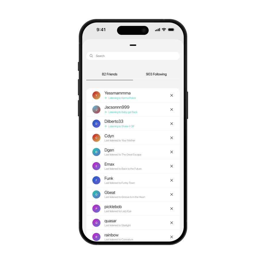 See what your friends are listening to