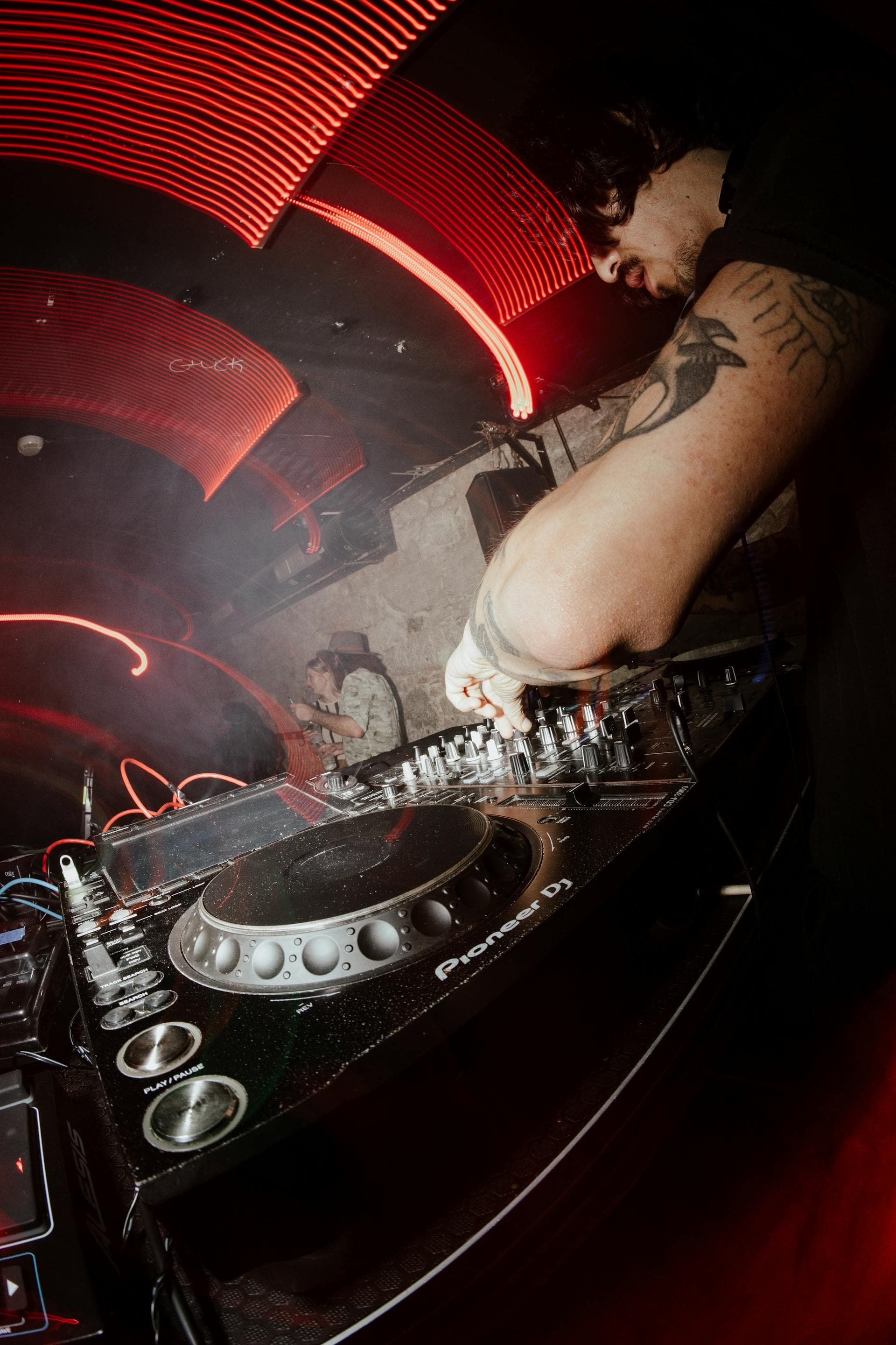 DJ at the booth
